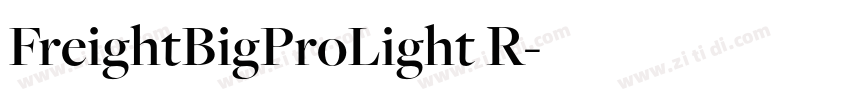 FreightBigProLight R字体转换